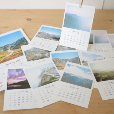 【mt.souvenir／ホトリ通販部】2024山写真卓上カレンダー&壁掛けカレンダー通販開始しました